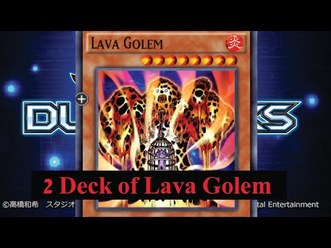 (Yu-Gi-Oh! Duel Links)รีวิว 2 Deck of Lava Golem จัดครั้งเดียวเล่นได้จนเบื่อ ถ้าไม่โดนแบน(EP.491)