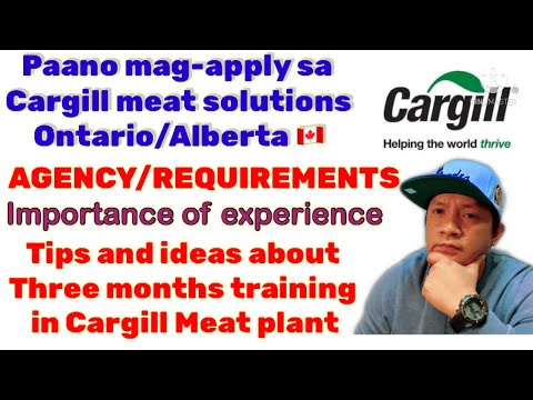 PAANO MAG APPLY SA CARGILL MEAT PLANT BOUND TO ONTARIO/ALBERTA CANADA ?? | AGENCY/ REQUIREMENTS