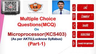 AKTU EXAM 2020-21| Microprocessor | MCQ | PART-1 |KCS403| Multiple Choice Questions