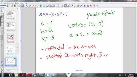 4.3 Day 2 - Describing transformations of parabolas in vertex form part 2.wmv