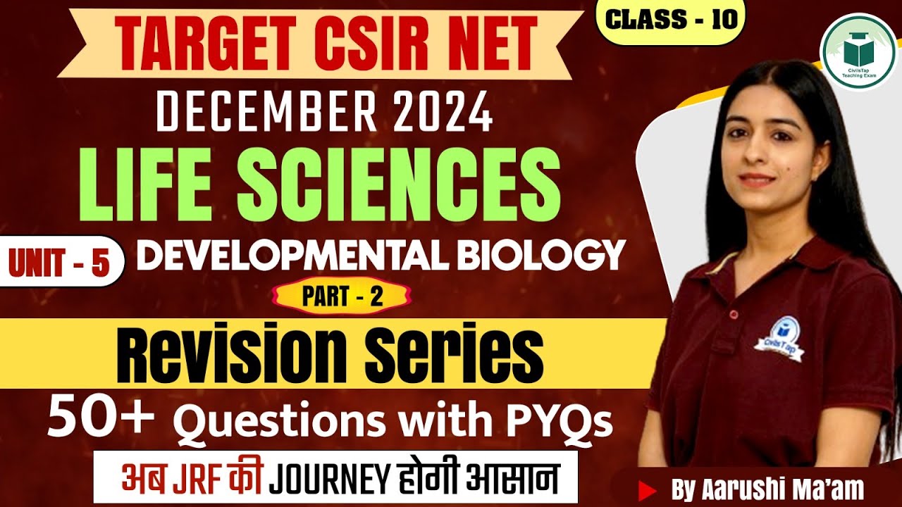 Target CSIR NET December 2024 | Unit-1 | Developmental Biology (Part-2 ...