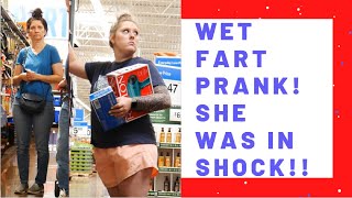 MY FART LEFT HER IN SHOCK! WET FART PRANK!