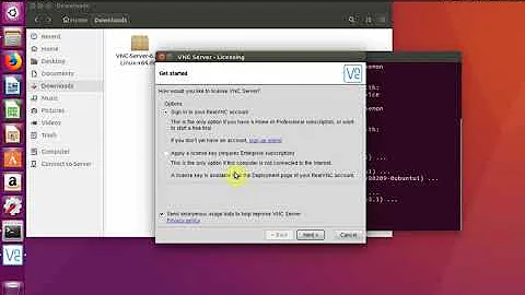 RealVNC Connect Ubuntu 16.04.4