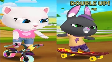 Talking Tom Gold Run New Update Talking Angela VS Talking BECCA Christmas 2025 Gameplay HD