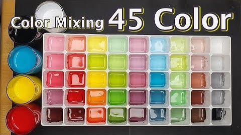 Making 45 Colors with Only 5 Primary Colors  I 5 Minute Thai Crafts