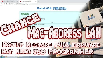 Flash firmware dump and change mac address of LAN WAN and WIFI router with Breed Web