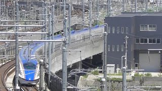 【北陸新幹線】E7系F??編成 557Eはくたか557号 金沢駅付近通過