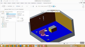 creo3 assembly [2] all constraint explained