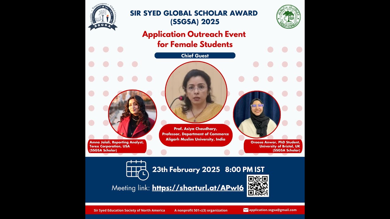 SSGSA 2025 | Application Outreach Event for Female Students