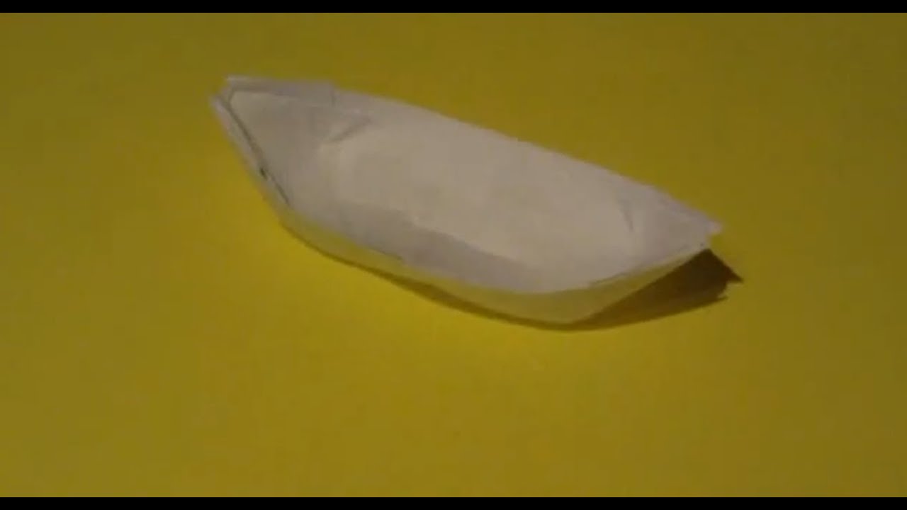 How to make an Origami Row Boat YouTube