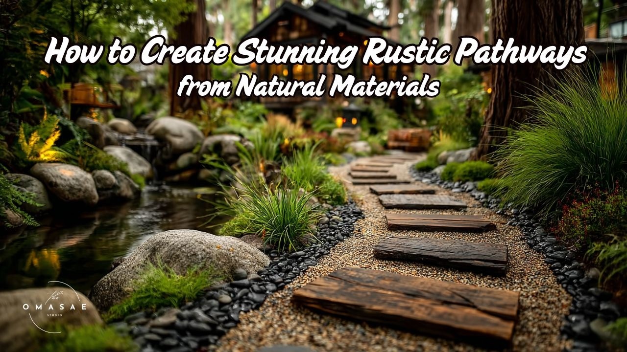 Как создать потрясающие дорожки в деревенском стиле из натуральных материалов