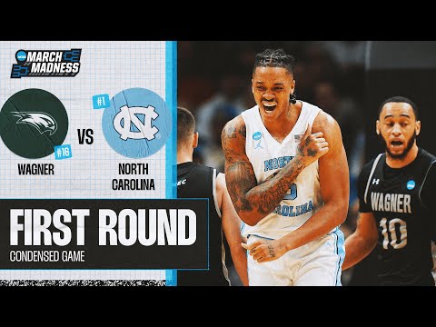 North Carolina vs. Wagner - First Round NCAA tournament extended highlights