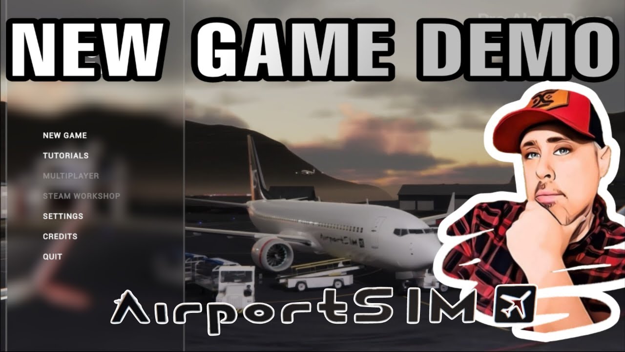 New Game Demo - AirportSim - First Plane Arrival