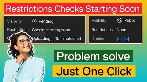 Checks Starting Soon Problem fix Yt Studio // Restrictions checks starting soon problem