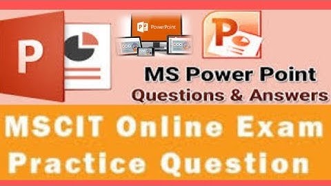 How to ms-cit course demo exam powerpoint questions information practice test online?