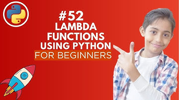 Lambda functions in Python | Python Tutorial - Day #52
