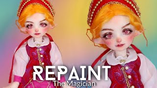 I Made a Magician DollZone Little Snow BJD Faceup Custom OOAK Doll Repaint •JackyOhhh