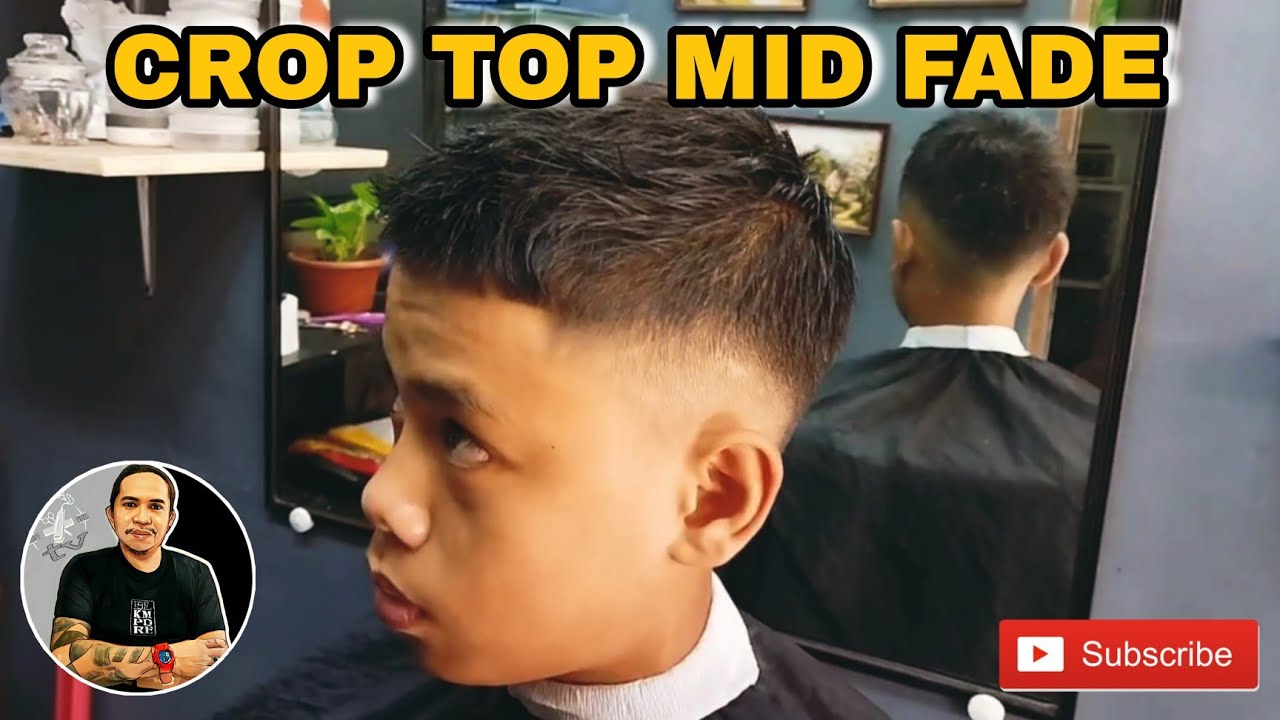 CROP TOP MID FADE HAIRCUT GUPIT ESTUDYANTE FILIPINO HAIRSTYLE