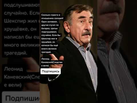 Леонид Каневский (Следствие Вели) - YouTube