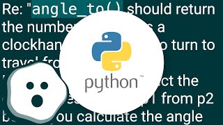 Using python to calculate radial angle, in clockwise/counterclockwise directions, given pixel coo...
