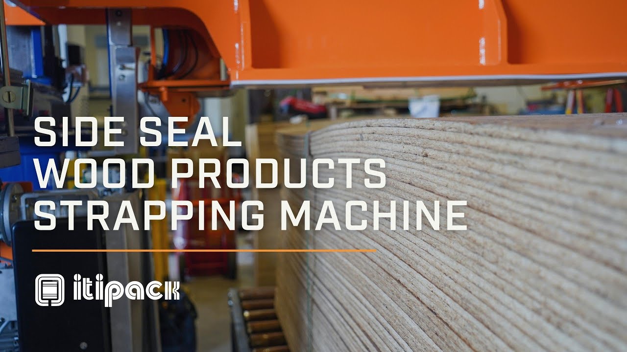 Side Seal Wood Products Strapping Machine - LP Hanceville