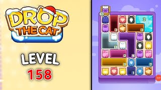 Drop the cat level 158 walkthrough solution gameplay