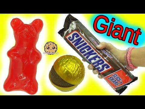 Biggest Candy Bars Ever! Giant Candy , Big Gummy Bear, Chocolate Food Haul Video
