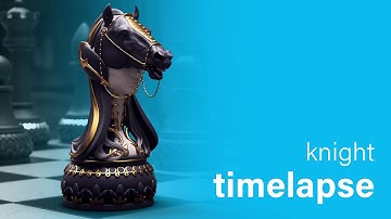 Creating a Chess Knight - ZBrush and Cinema4D Timelapse by Pro Artist