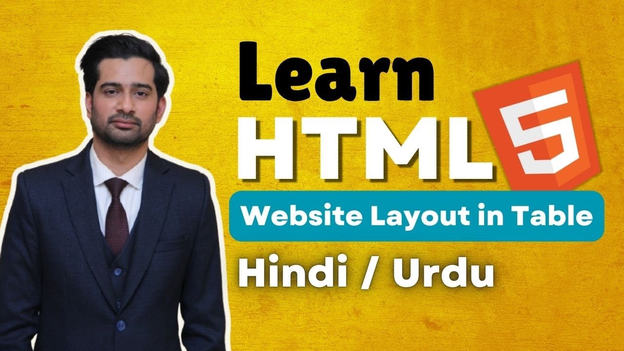 HTML Website Layout in Table Tag Tutorial in Hindi / Urdu #website ...