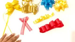 HOW TO MAKE WATER RIBBON BOWS TO DECORATE OUR GIFT 🎁🎀 - YouTube