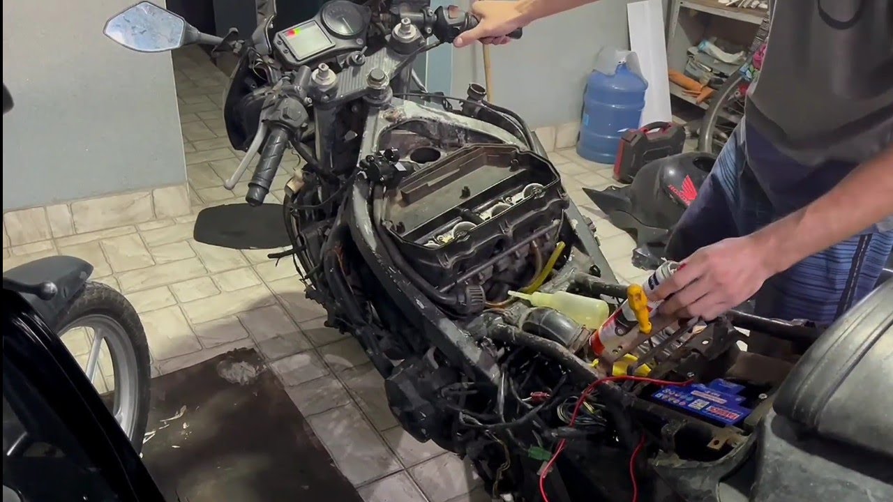 cbr 600f3, abandoned coming back to life after seven years stopped