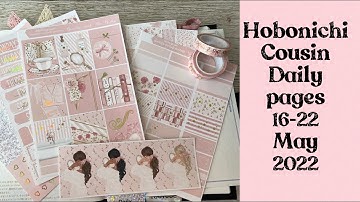 HOBONICHI COUSIN || Daily pages plan with me || 16-22 May 2022