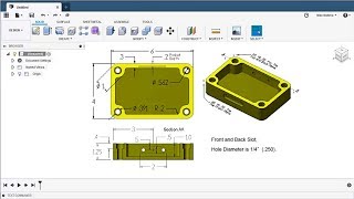 Fusion 360 Modeling  Modeling from a Print. Modeling Introduction.