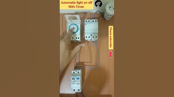 automatic light on off with Timer #short #shortvideos #electricalshorts #electrical#electricalwiring