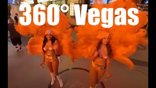 360° VR video: Walking Fremont Street in Las Vegas Nevada. People Watching #VR #360vr