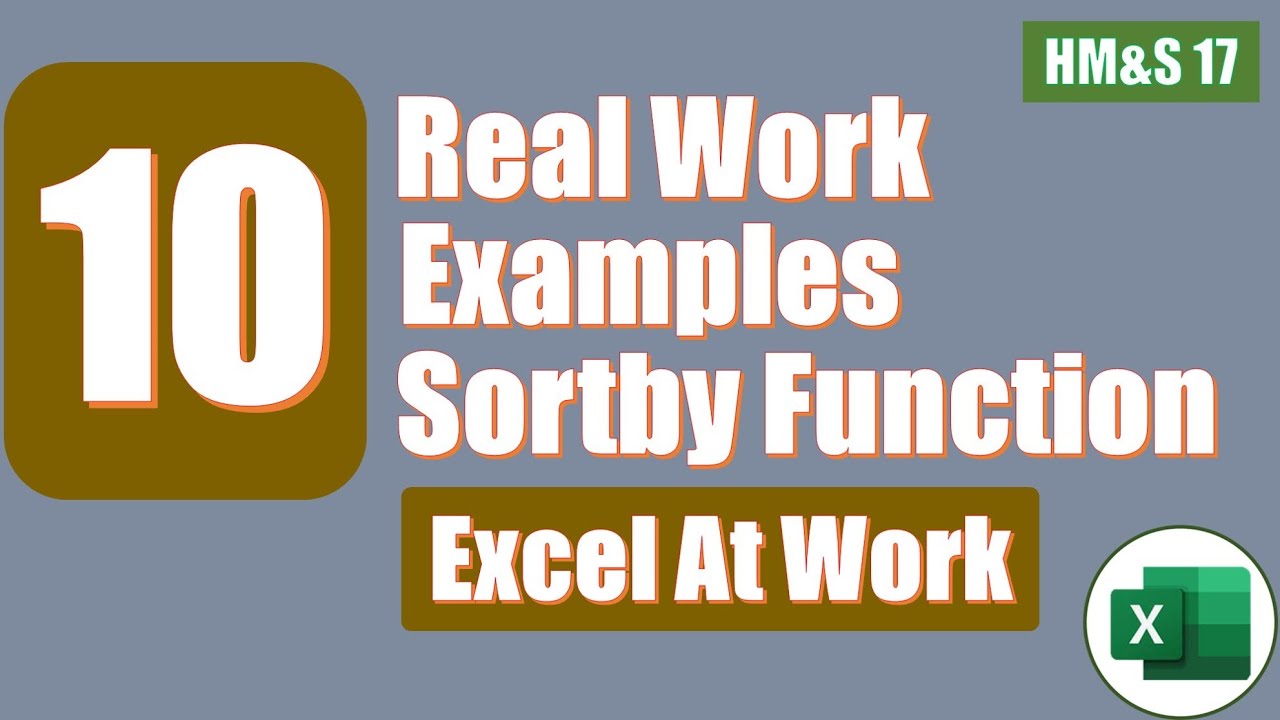 10 Real Work Examples Of Sortby Function In Excel - YouTube