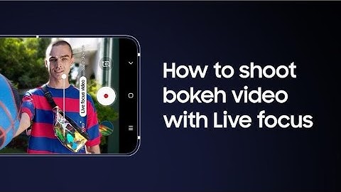 Galaxy A80: How to add bokeh to videos with Live focus | Samsung