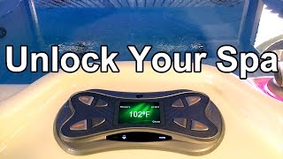 Unlock Hot Spring Highlife Spa Control Panel