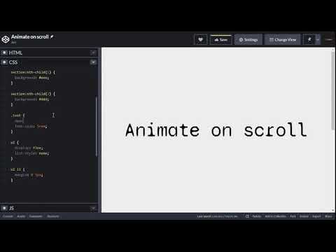 Animate on scroll using pure JavaScript