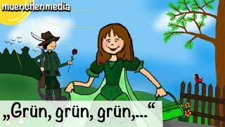 🎵 Grün, grün, grün sind alle meine Kleider - Kinderlieder zum Mitsingen | Kinderlieder Resimi