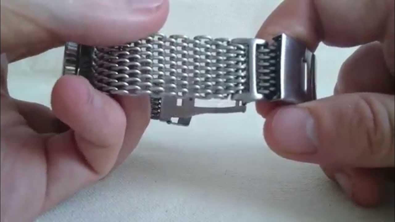 Review Seiko SBDC005 Sumo watch straps - shark mesh bracelet - YouTube