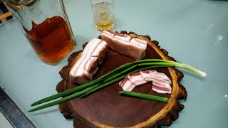 Вкусное сало из грудинки, сухой посол за 2 дня.👍Delicious bacon, dry salt for 2 days. 👍