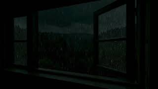 Quiet Rainy Night Outside 🌧️ Warm Bedroom Atmosphere for Deep Sleep and Relaxation