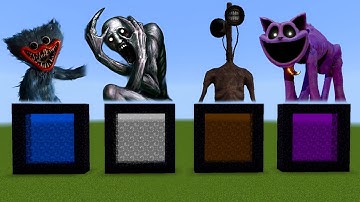 Never Make A Portal To The Huggy Wuggy, Scp 096, Siren Head, Catnap Dimension in Minecraft!
