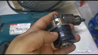 تبديل راس الدريل ( ماكيتا ) خطوه خطوه - how to change drill chuck (makita hp1620 ) step by step