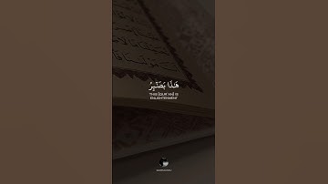 ( هَٰذَا بَصَٰٓئِرُ لِلنَّاسِ وَهُدًى وَرَحْمَةٌ لِّقَوْمٍۢ يُوقِنُونَ ) || بصوت القارئ طارق محمد