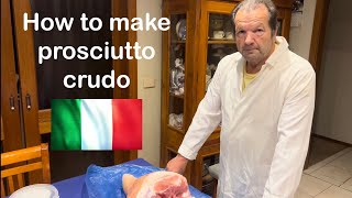Stepbystep | How to prepare homemade prosciutto crudo | Traditional way | First stage