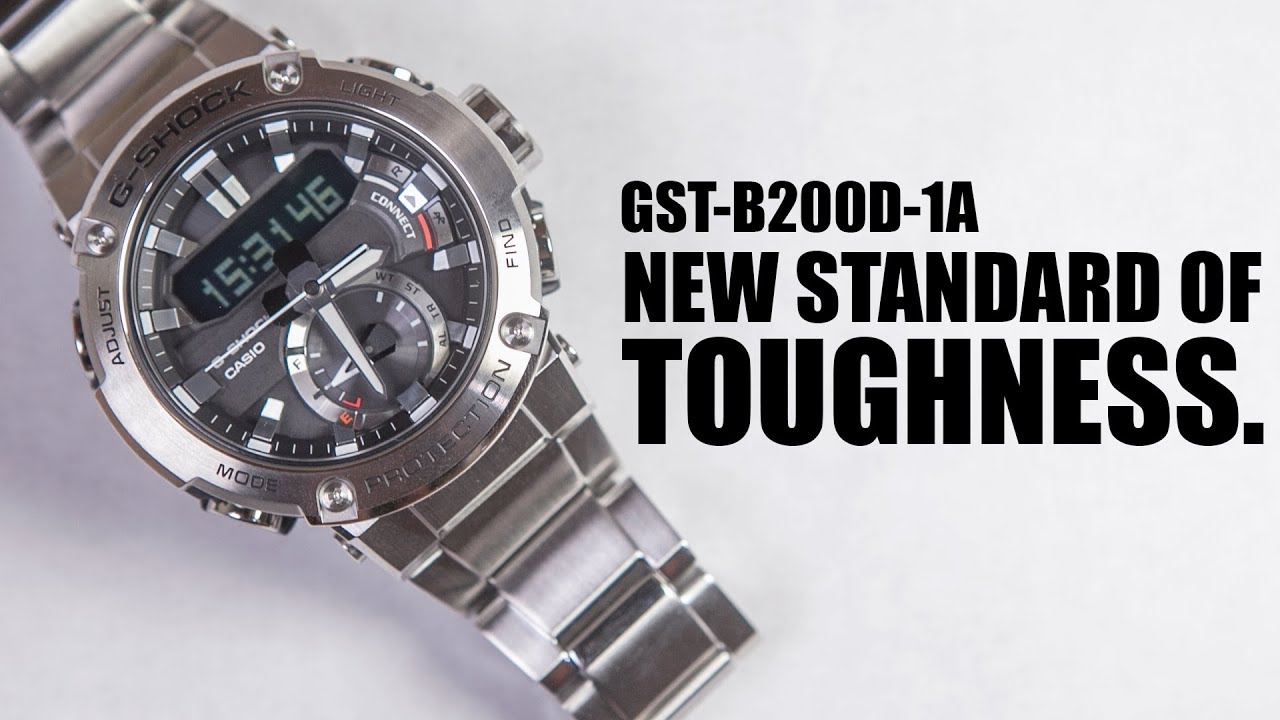 NEW STANDARD OF TOUGHNESS ! G-STEEL GST-B200D-1A - UNBOXING & SPEC