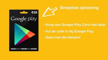 Android apps kopen met Google Play Gift Card en iDeal