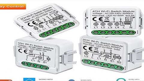 Tuya Wifi Smart Switch Module Supports 2 Way Control, App Remote Control DIY Light Breaker 100-
